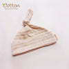 Organic Cotton Stripe Baby Hat with a Knot Detail