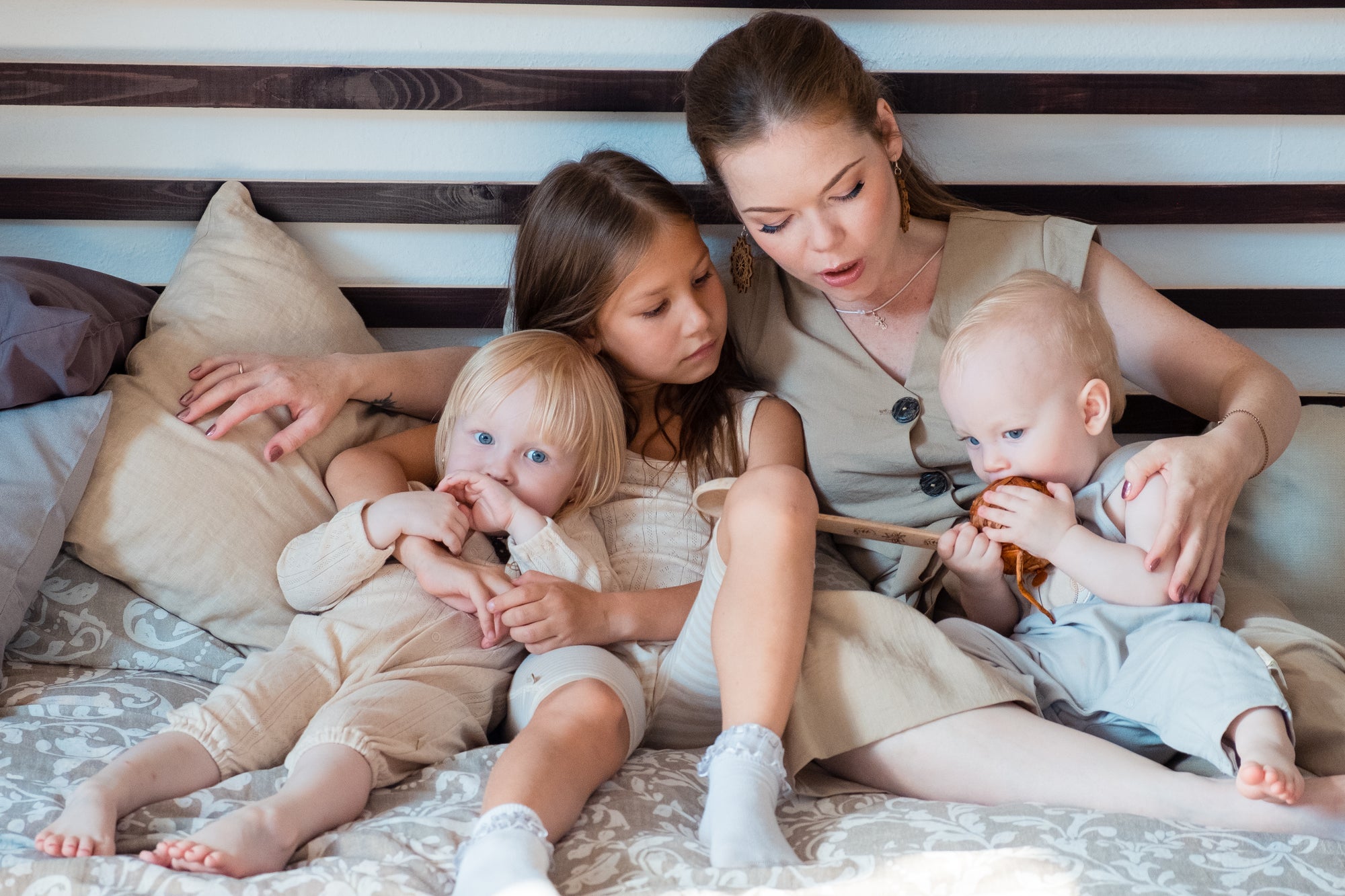 Organic Jacquard Rib Baby Summer Romper