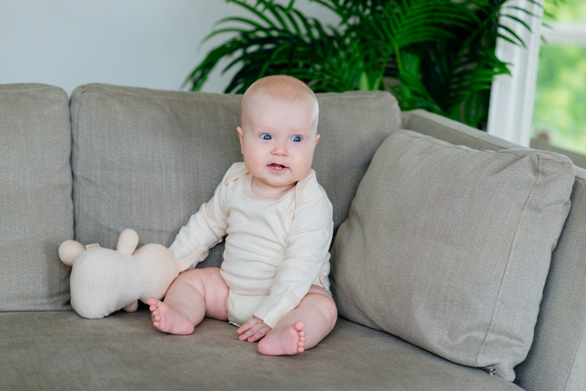 Organic Long Sleeve Body with Envelop Neck