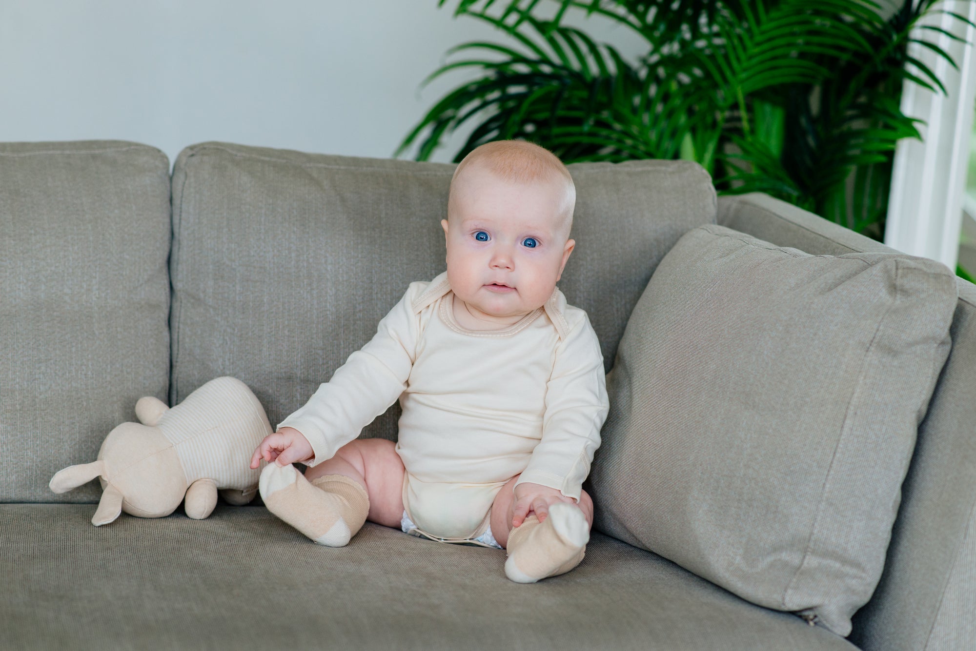 Organic Long Sleeve Body with Envelop Neck