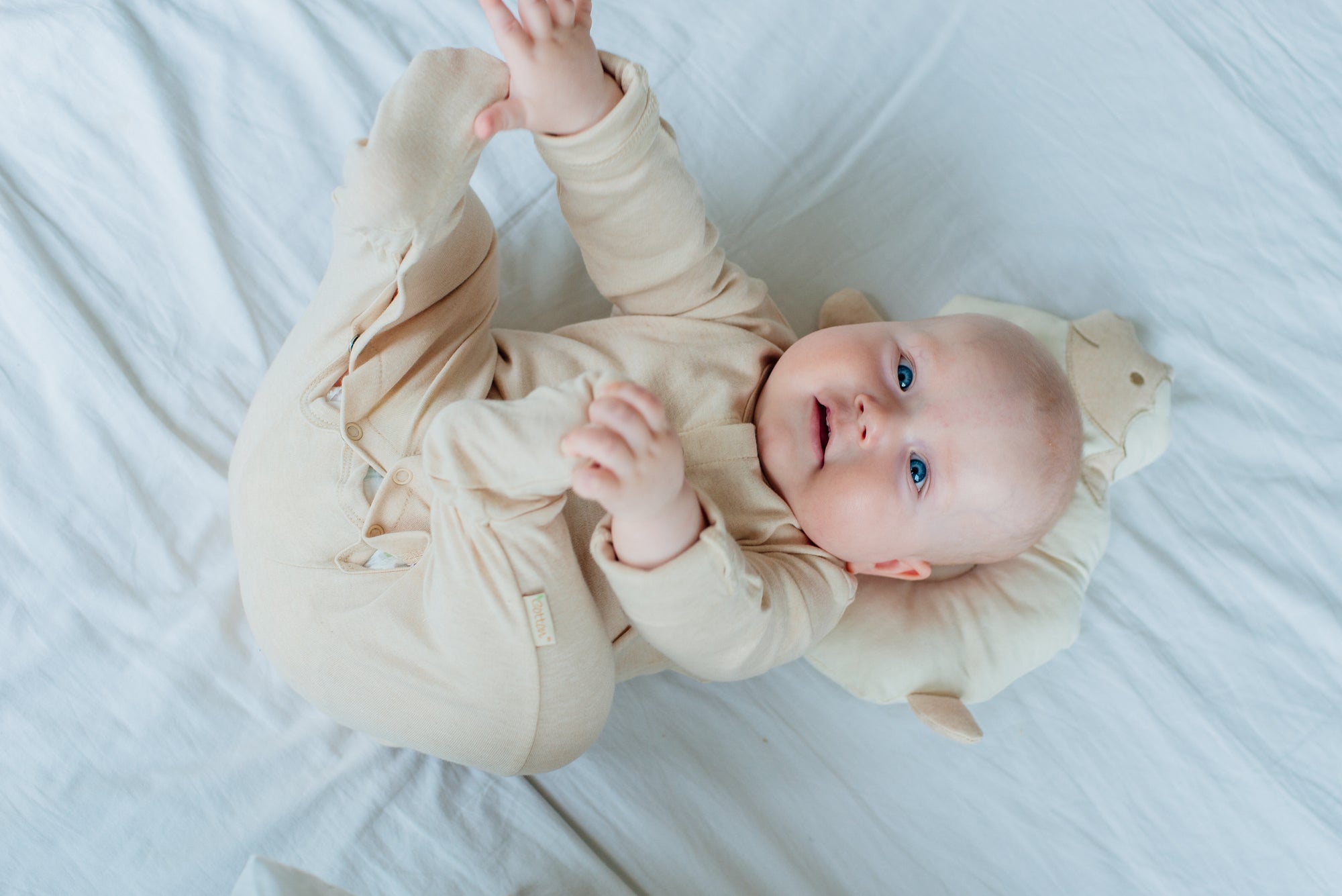 100% Organic Cotton Long Sleeve Sleepsuit