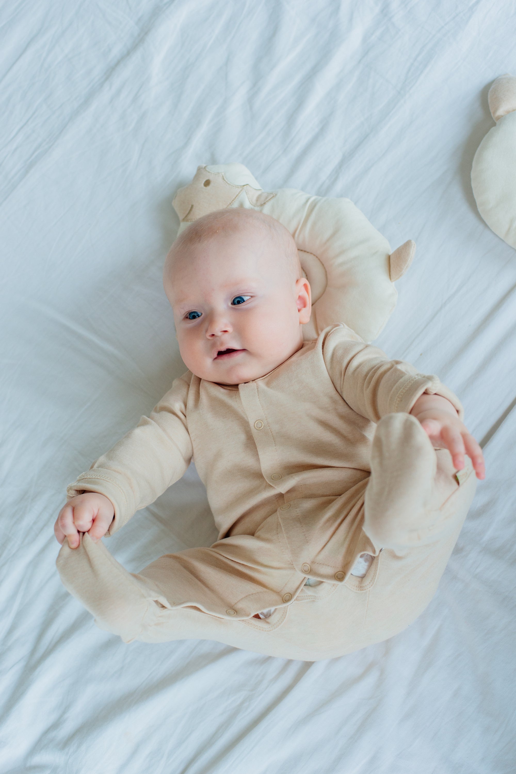 100% Organic Cotton Long Sleeve Sleepsuit