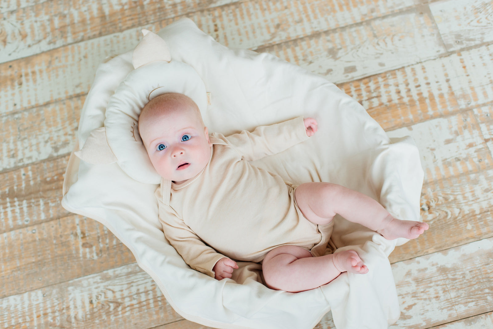 Organic Long Sleeve Body with Envelop Neck