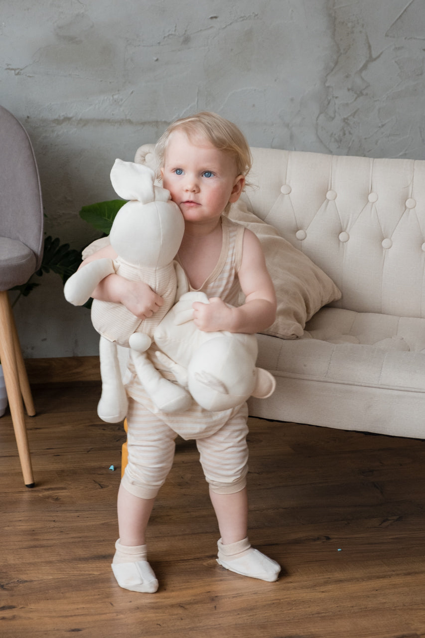 Organic Single Jersey Stripe Summer Baby Trouser