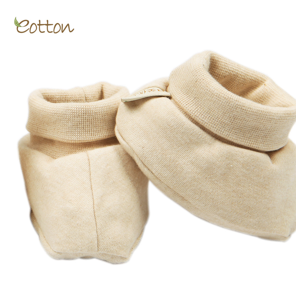 Organic Caramel Baby Booties