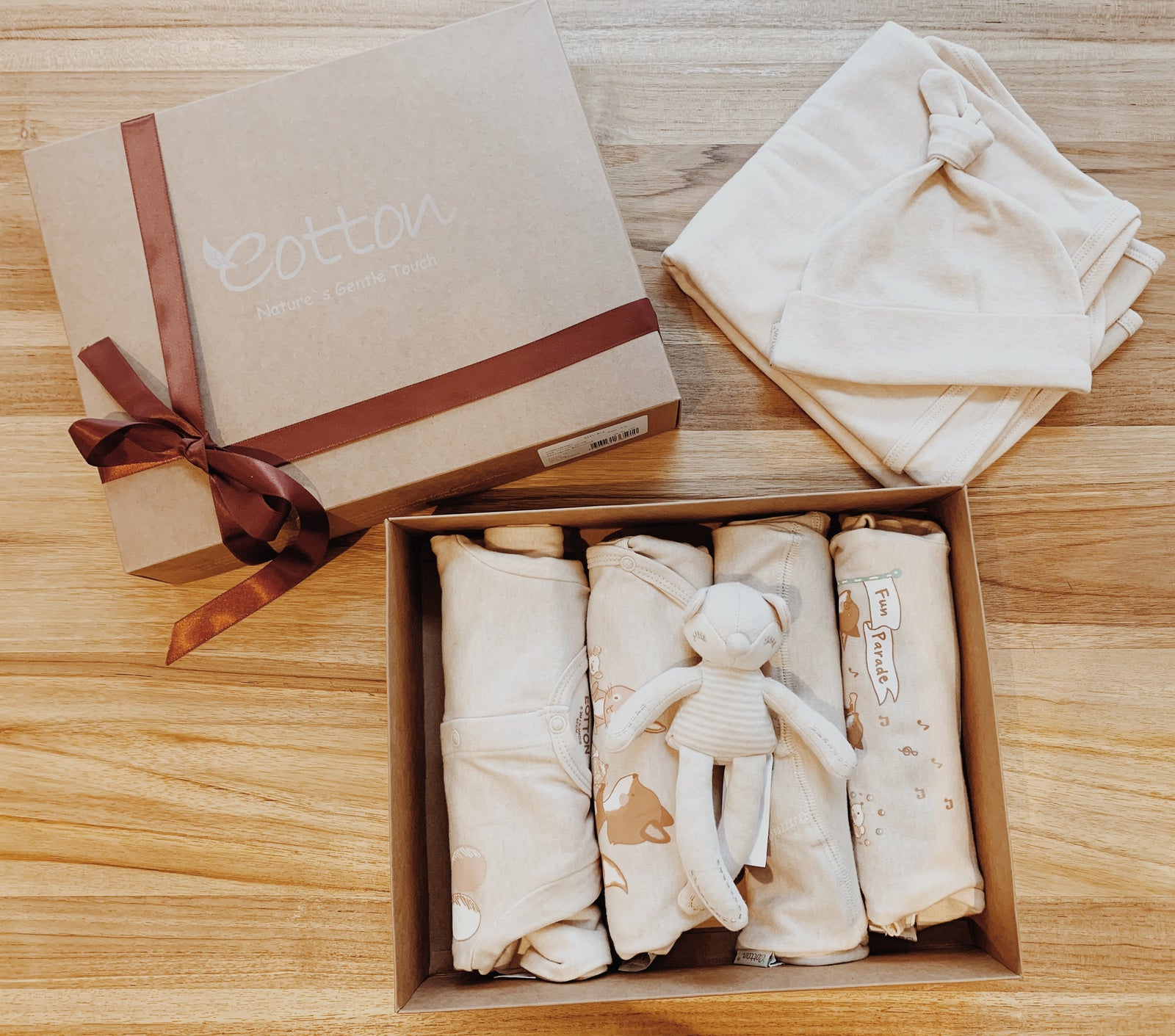 Organic Cotton Little Fox Luxury Baby Gift Set