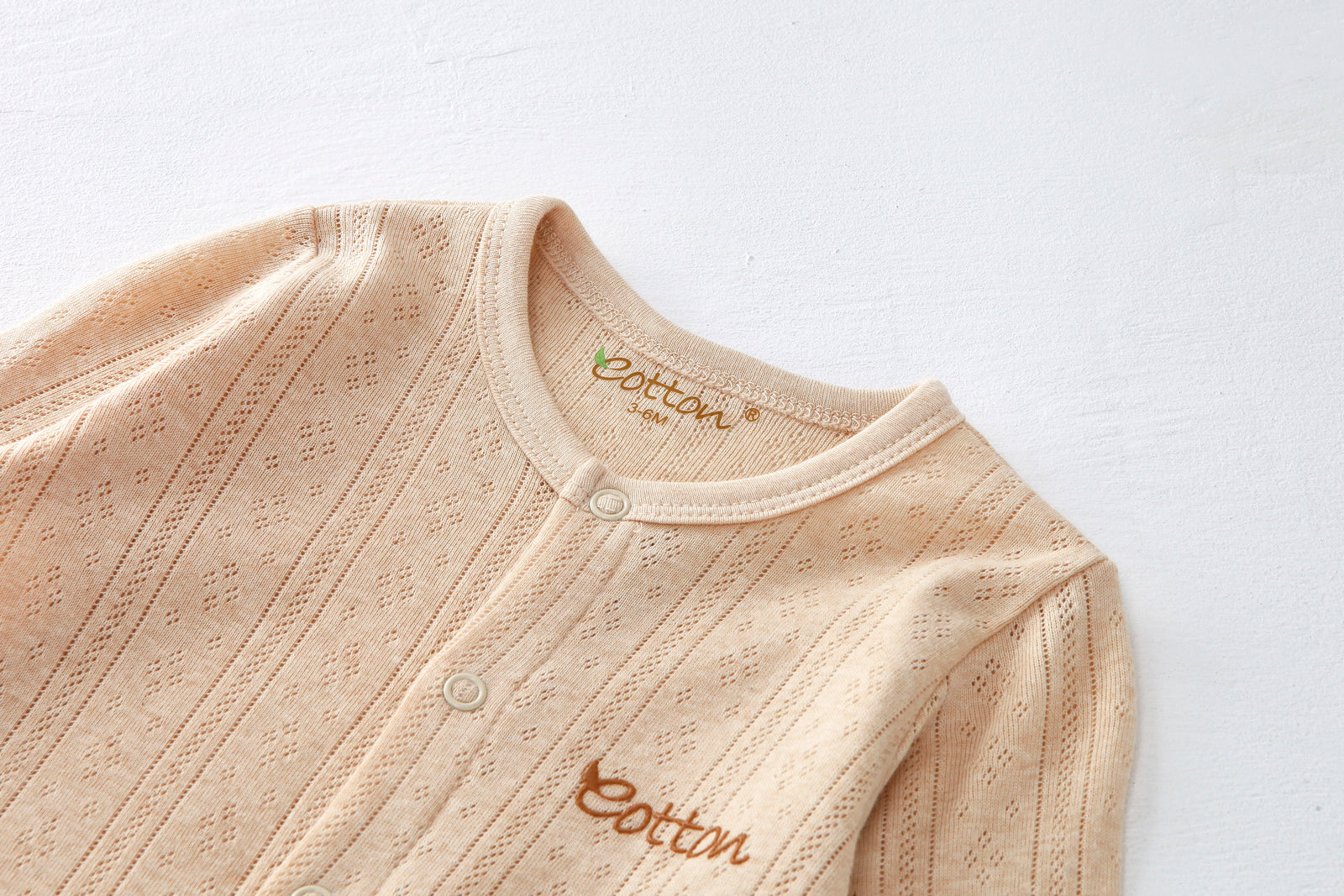 Organic Jacquard Rib Baby Summer Romper