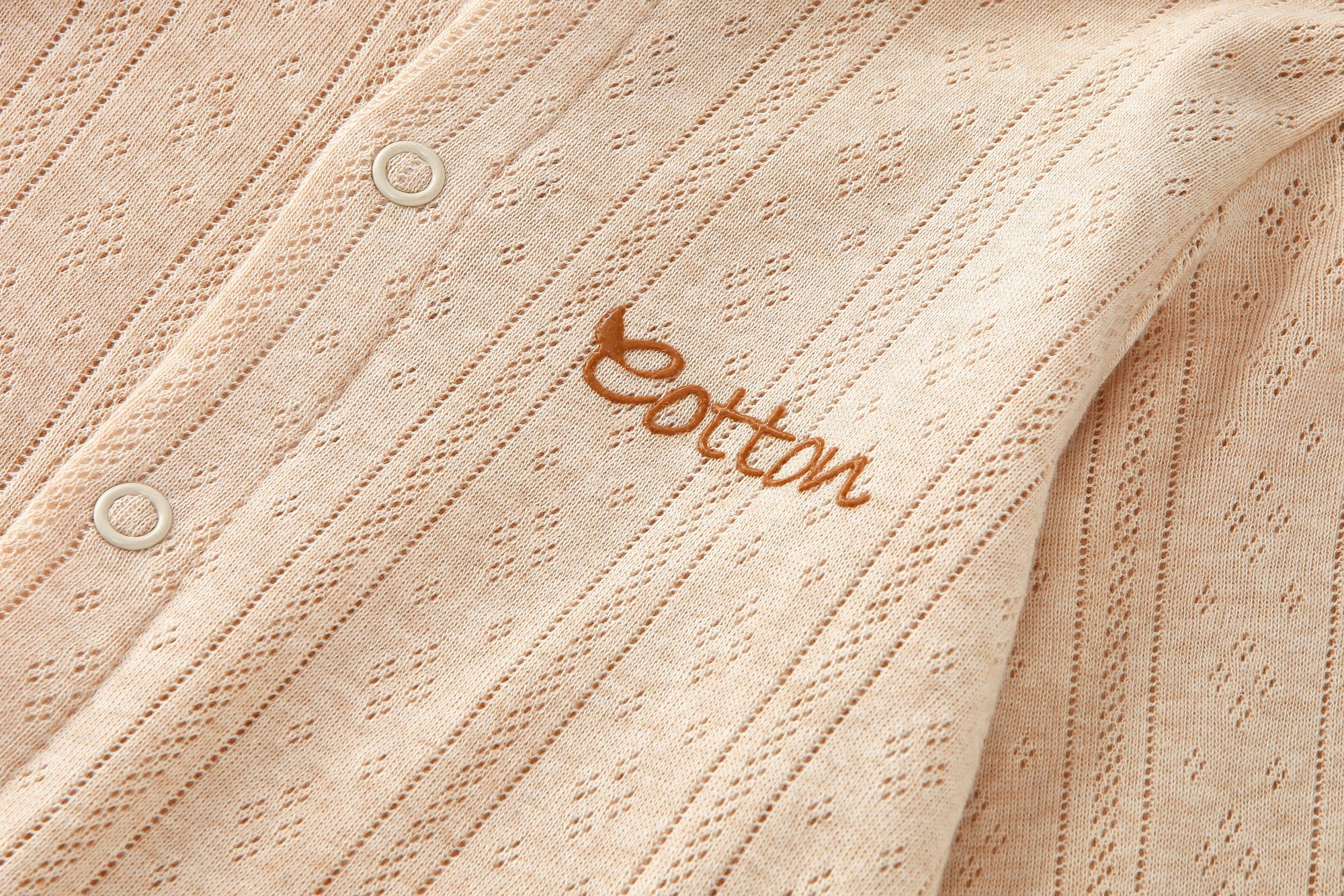 Organic Jacquard Rib Baby Summer Romper