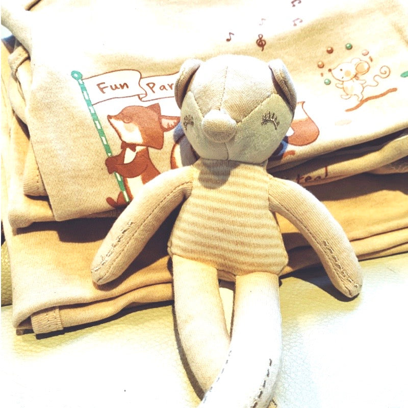 Organic Cotton Little Fox Luxury Baby Gift Set