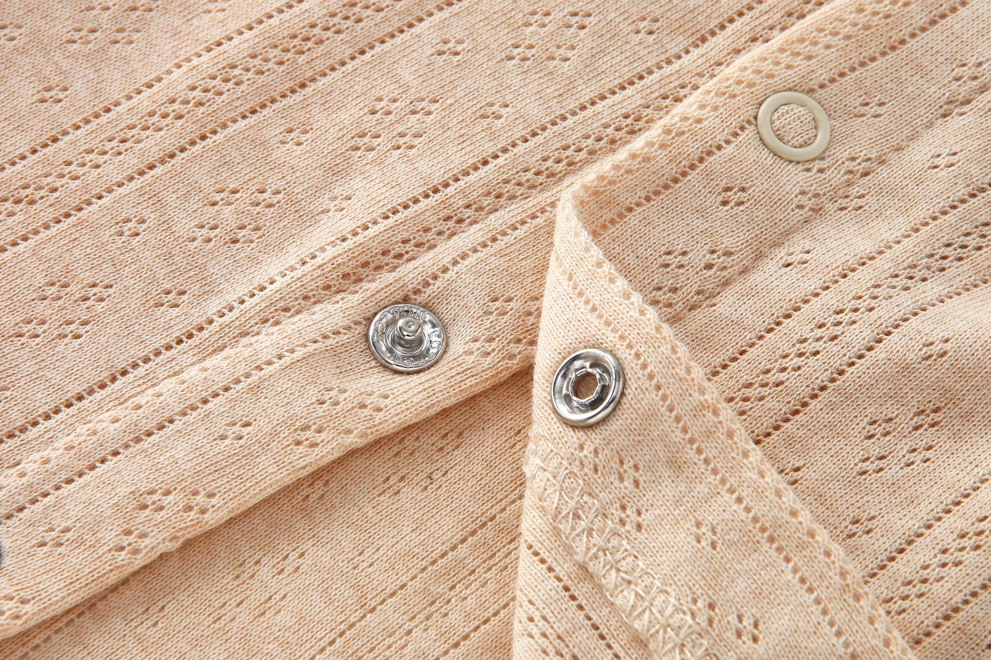 Organic Jacquard Rib Baby Summer Romper