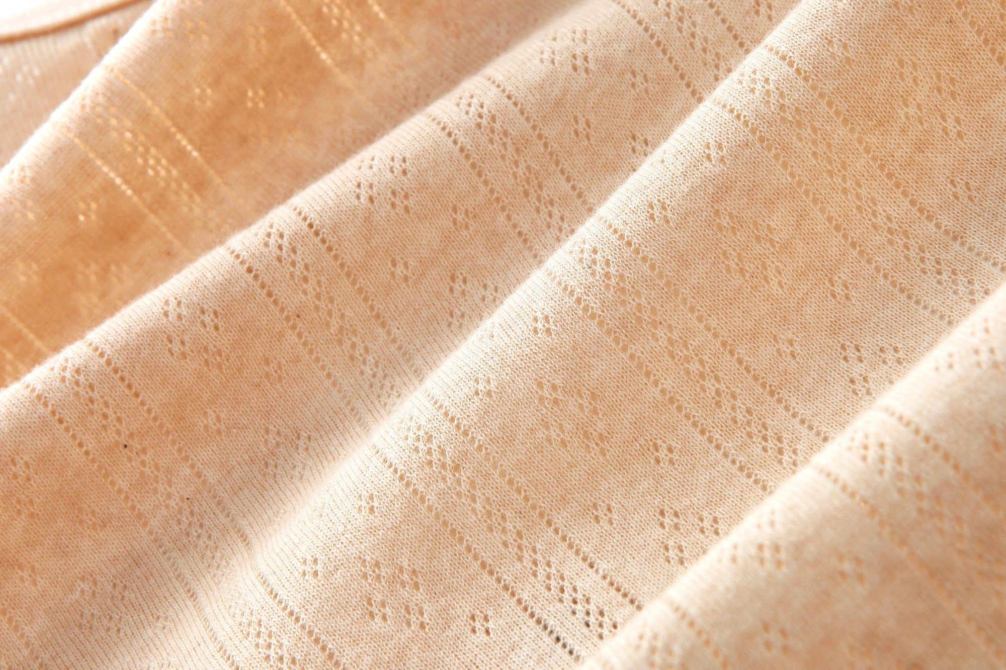 Organic Jacquard Rib Baby Summer Romper