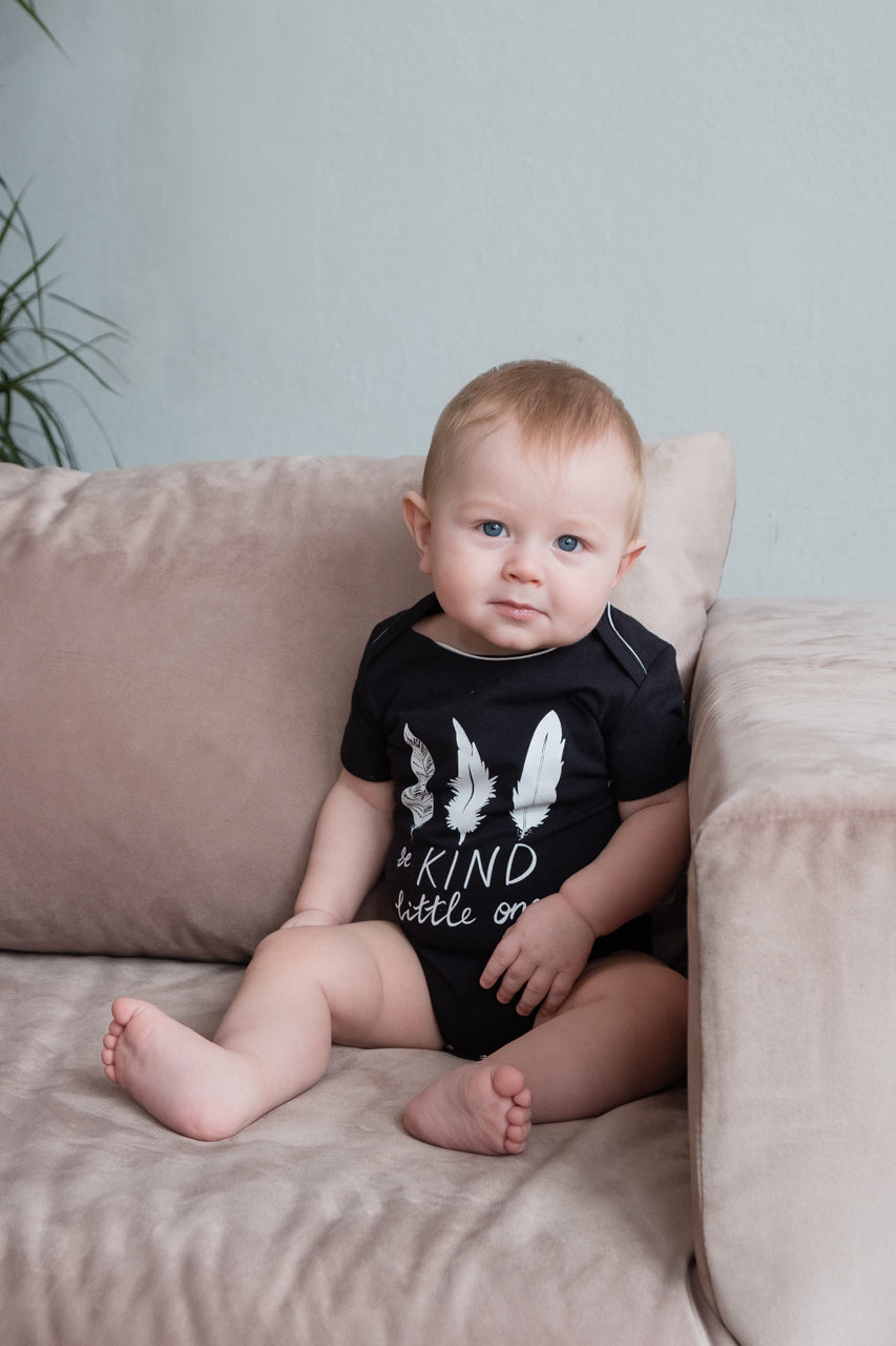 Organic "Be Kind" Baby Short Sleeve Body
