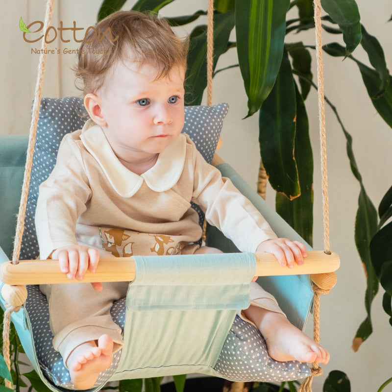 Organic Baby Girl  Set with Little Foxes