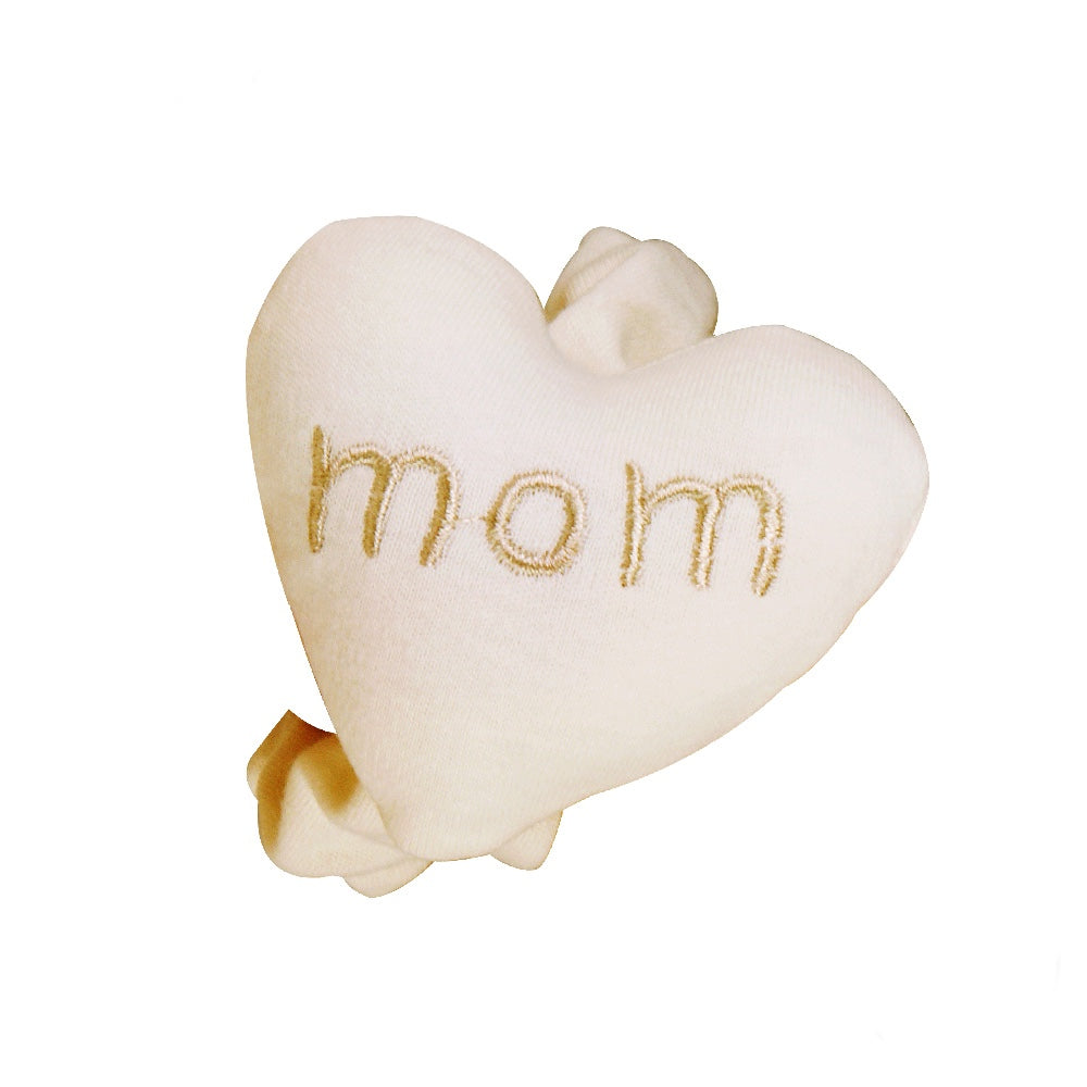 Organic Wrist Rattle "Mom"