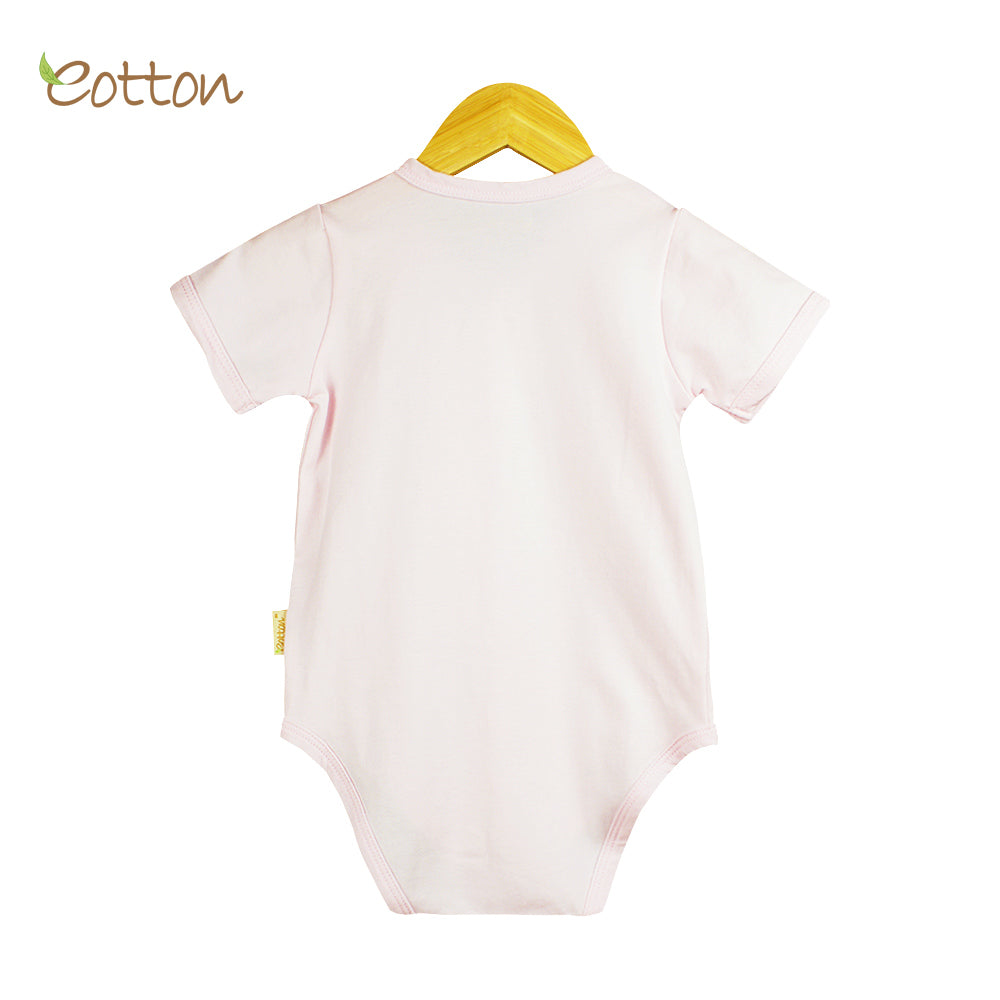 Organic Full Open Baby Pale Pink Bodysuit