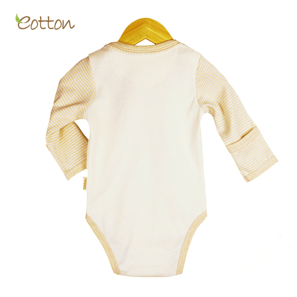 Organic Long Sleeve Bodysuit with Bear on the Moon