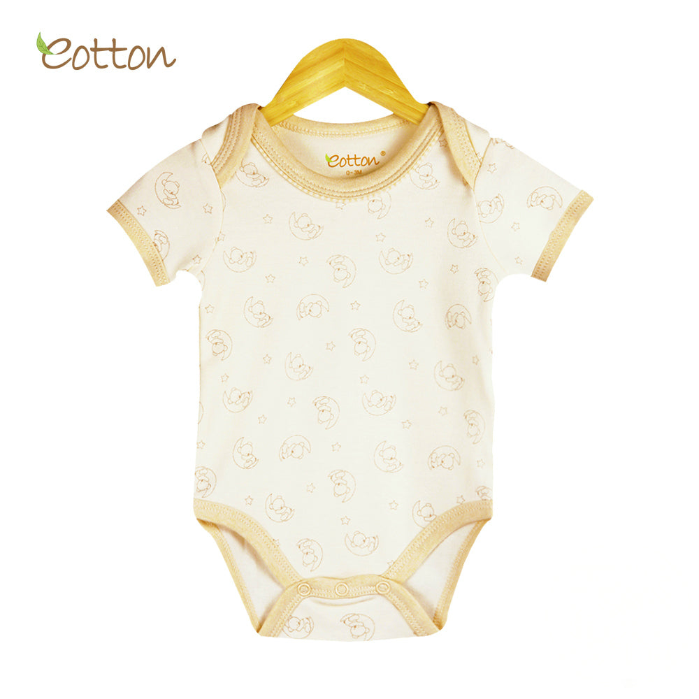 Organic Short Sleeve Body with Moon Pattern