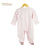 Organic Baby Pale Pink Sleepsuit with Butterflies