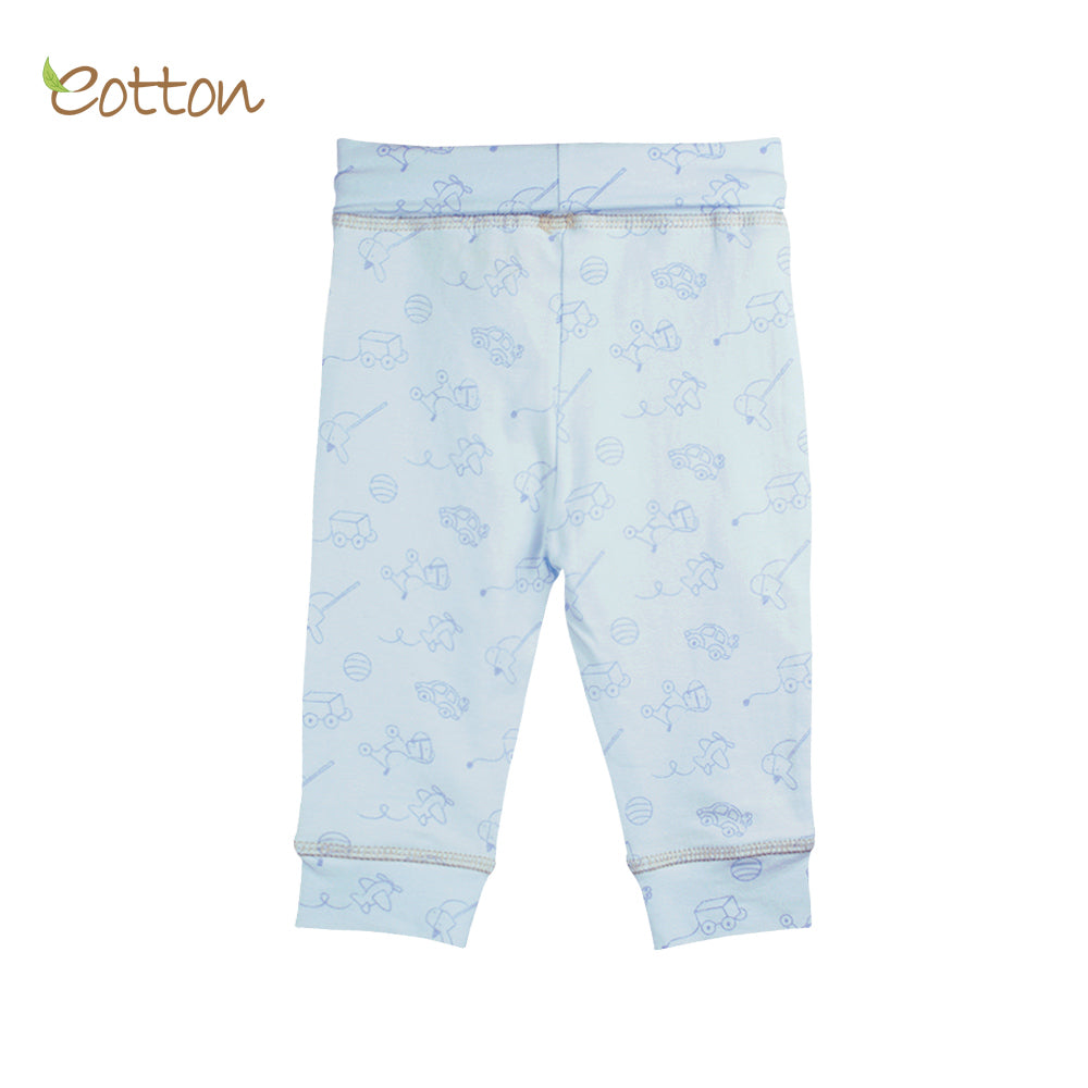 Organic Baby Blue Trousers with Toys.
