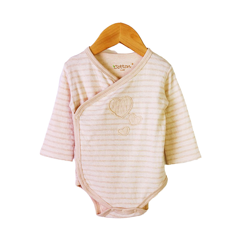 Long Sleeve Organic Baby Kimono Bodysuit Wrap