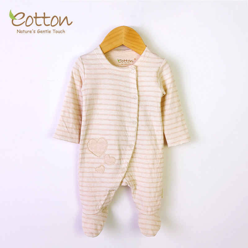 Long Sleeve Organic Baby Sleepsuit