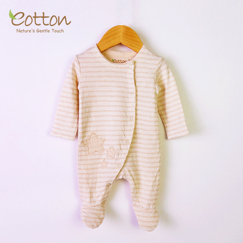 Long Sleeve Organic Baby Sleepsuit