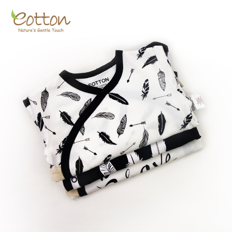 Organic Short Sleeve Feather Bodysuit