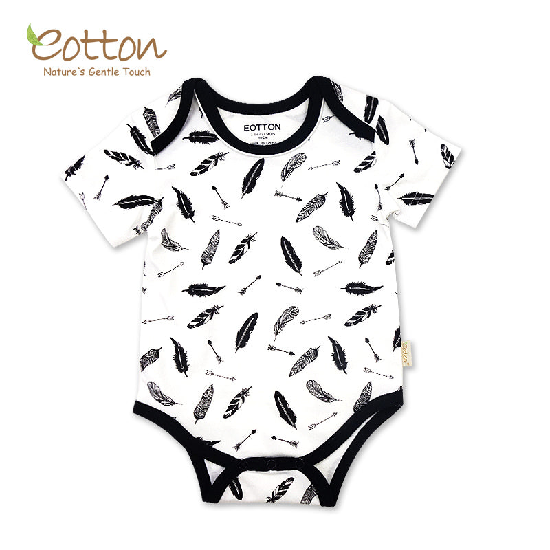 Organic Short Sleeve Feather Bodysuit