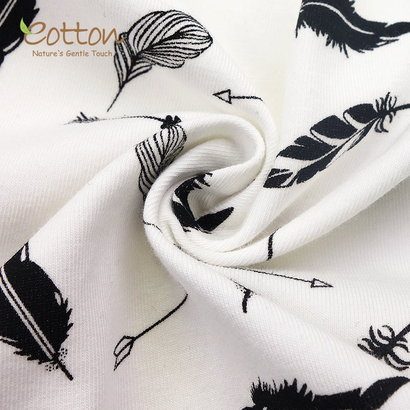 Organic Long sleeve Feather Kimono Bodysuit